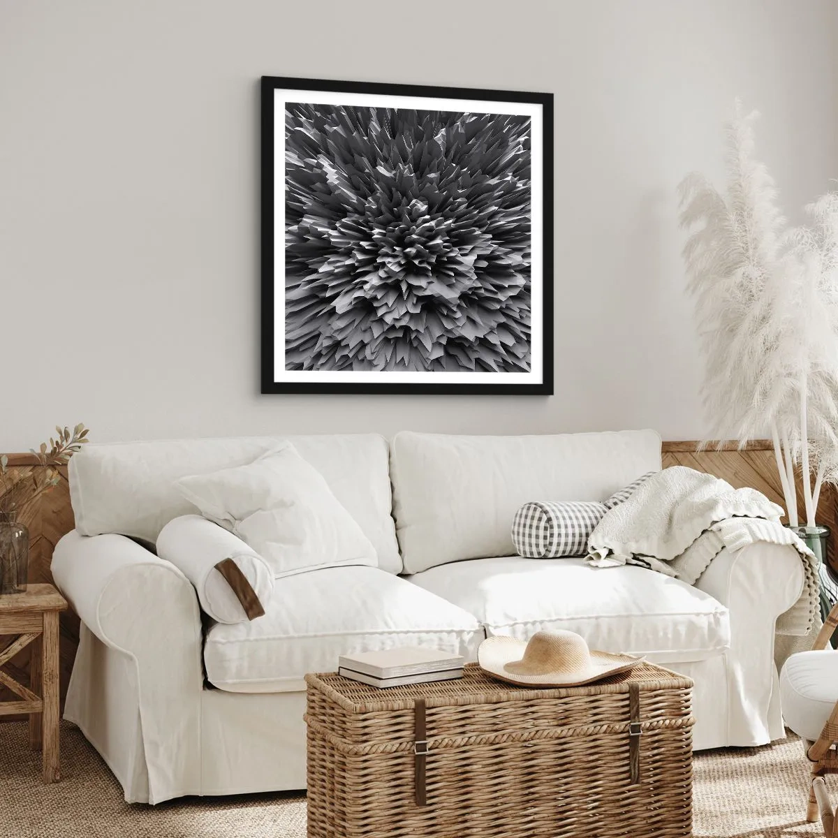 Poster in black frame - It Can's Be Any Sharper - 60x60 cm
