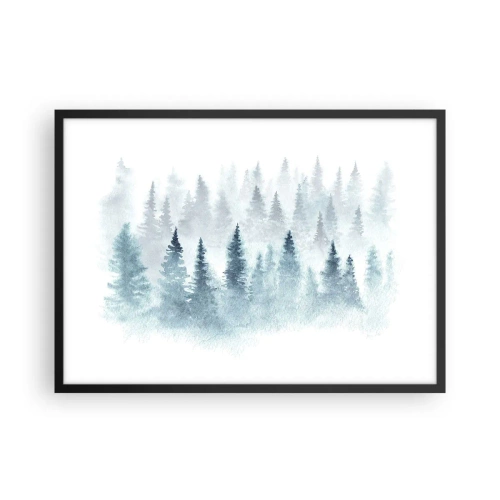 Poster in black frame - Wrapped up in a Fog - 70x50 cm
