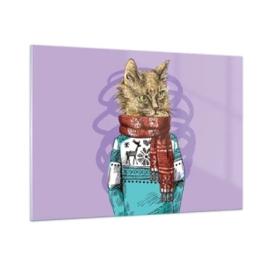 Glass picture - Cat Not Only in Boots - 100x70 cm