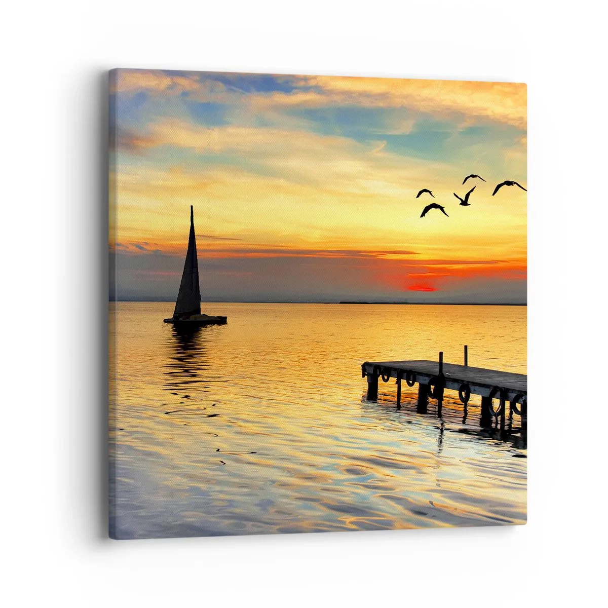 Canvas picture - Evening Returns - 40x40 cm