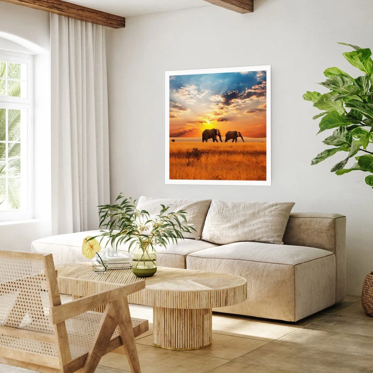 Poster - Family Walk - 60x60 cm