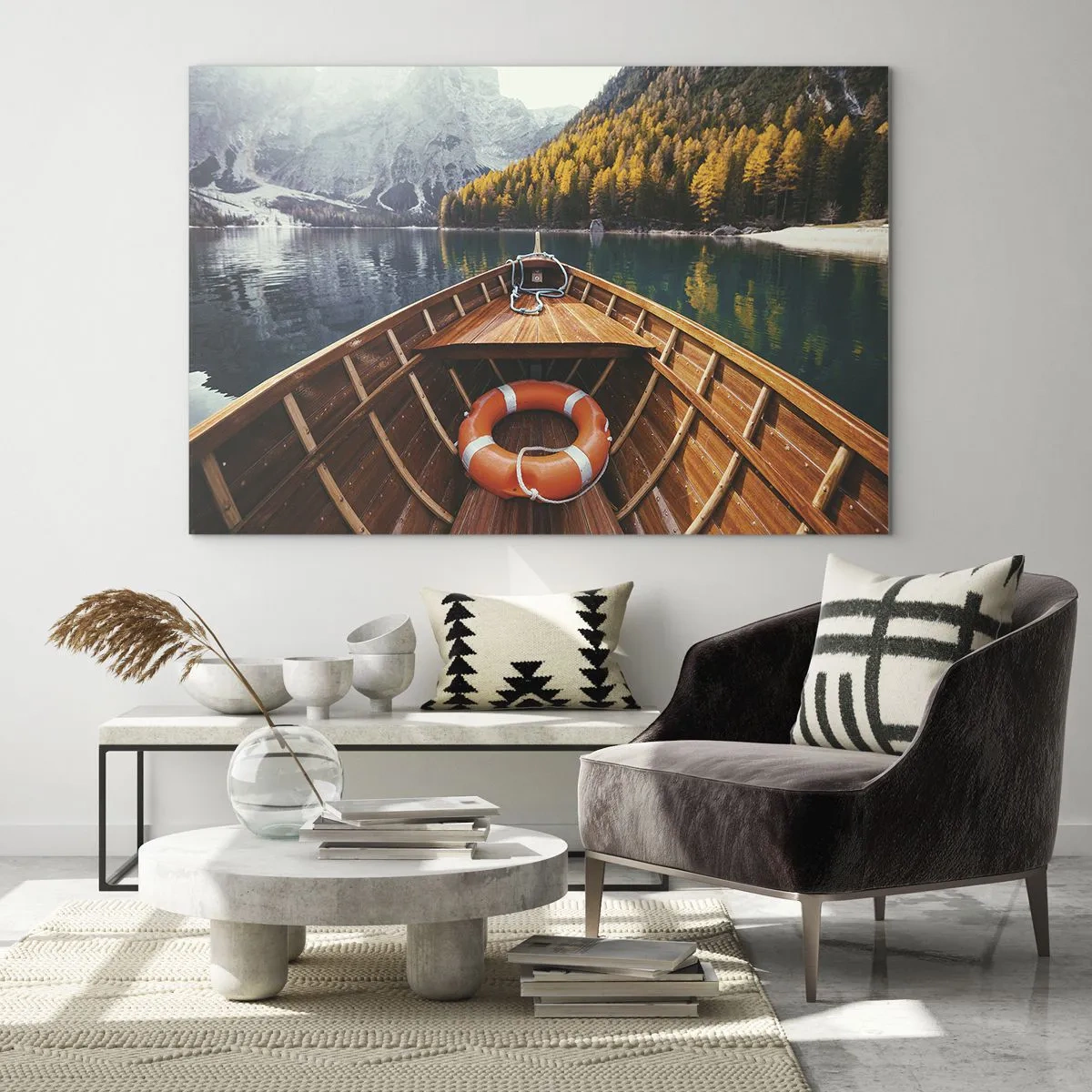 Glass picture - Mountain Hike - 100x70 cm