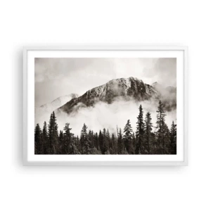 Poster in white frmae - Granite Ruler - 70x50 cm