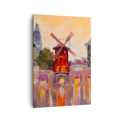 Canvas picture - Icons of Paris - Moulin Rouge - 70x100 cm