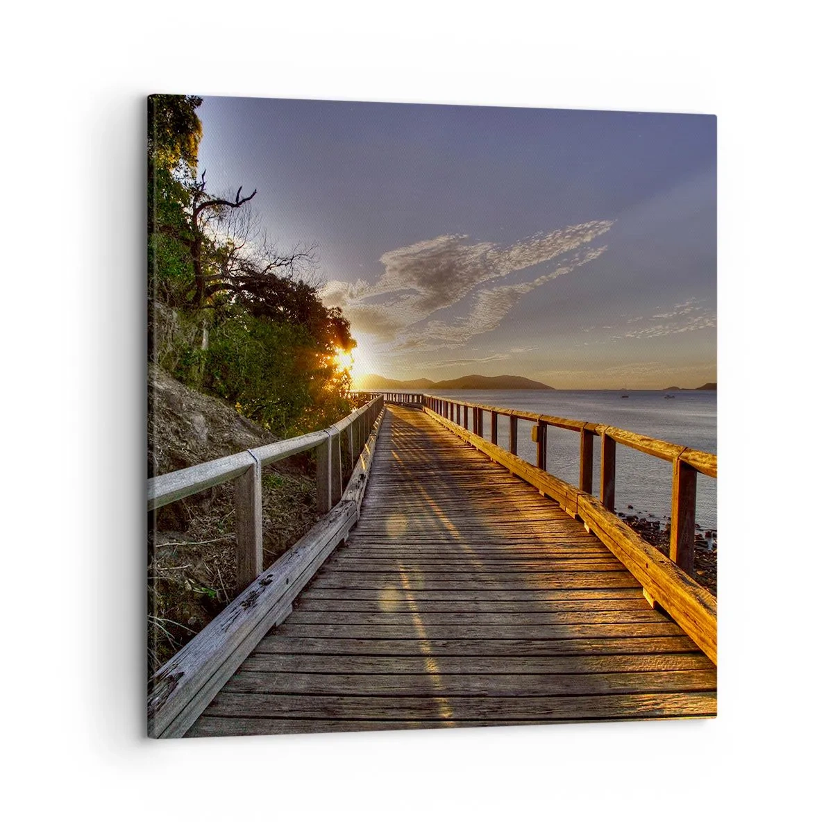 Canvas picture - Walking towards the Sun - 50x50 cm