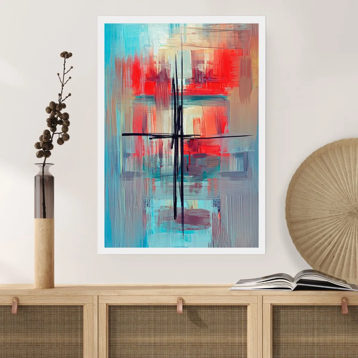 Poster - Landscape in a foreign Dimension - 50x70 cm