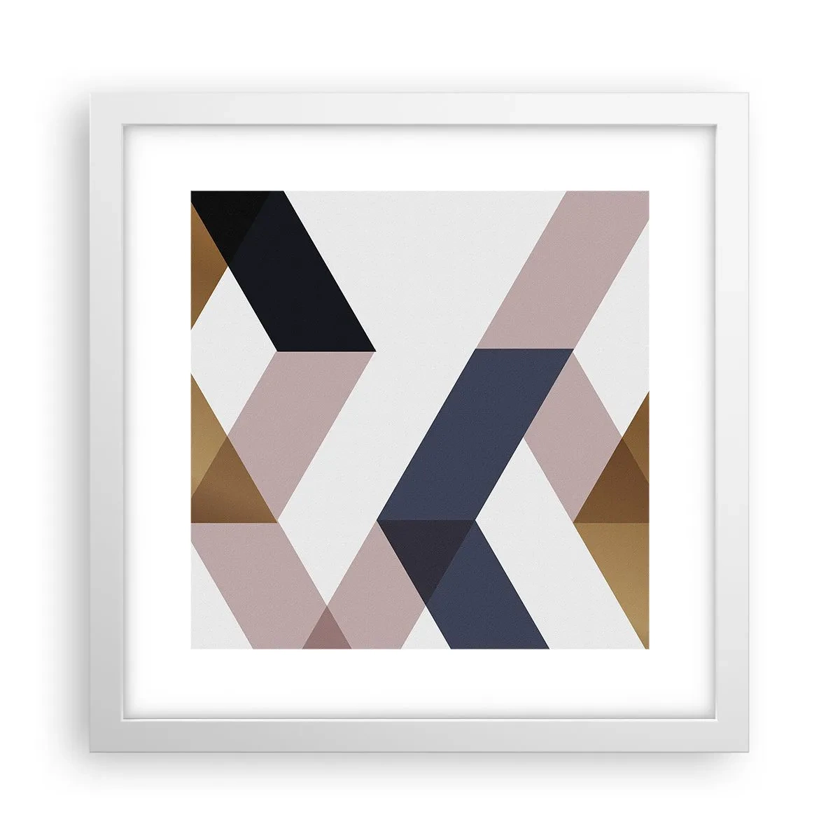 Poster in white frmae - Planes and Angles - 30x30 cm