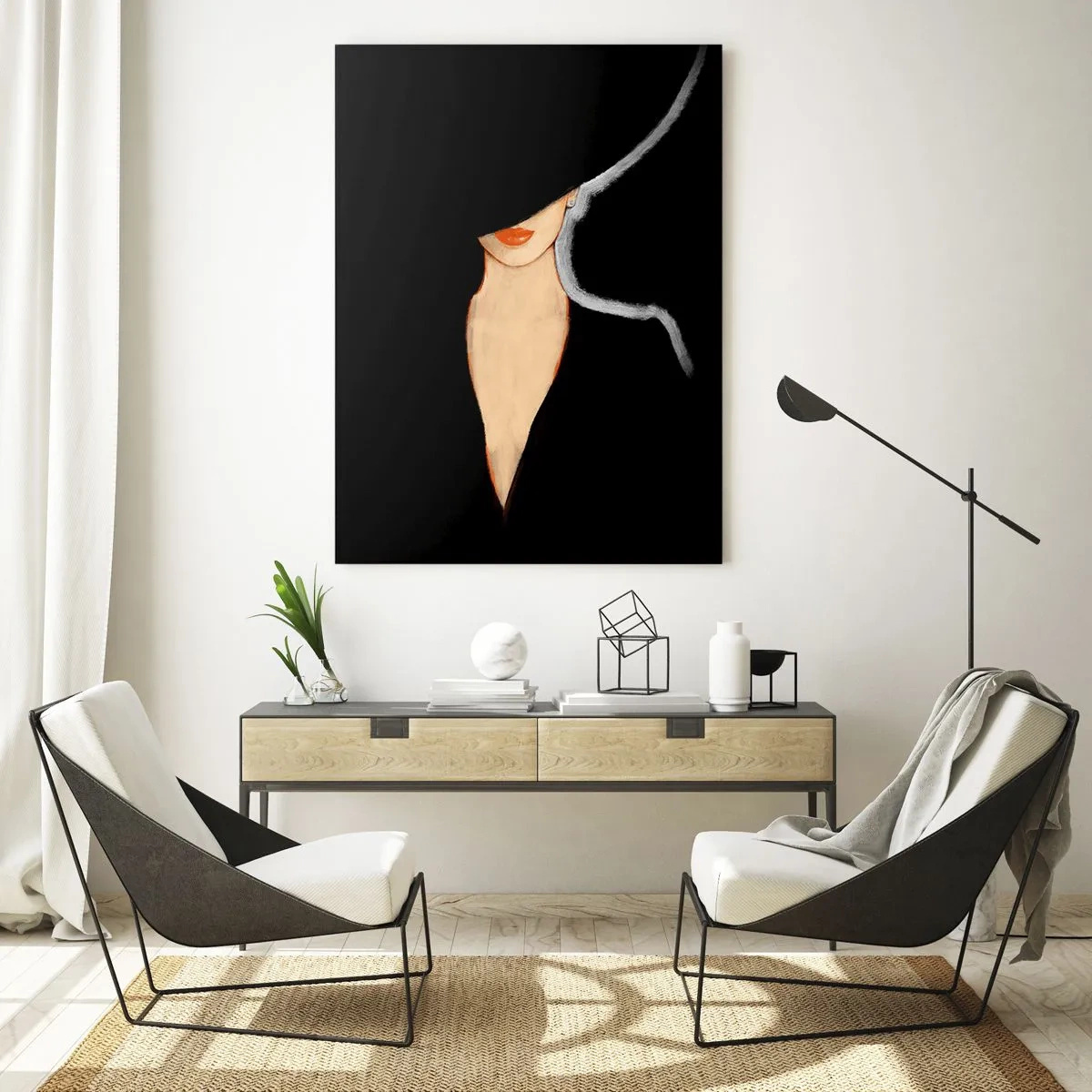Glass picture - Elegance and Style - 50x70 cm