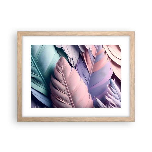 Poster in light oak frame - Birdie Chic - 40x30 cm