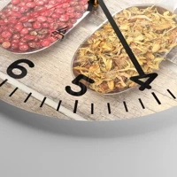 Clock face with numbers