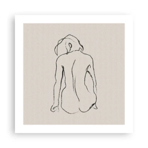Poster - Woman Nude - 50x50 cm