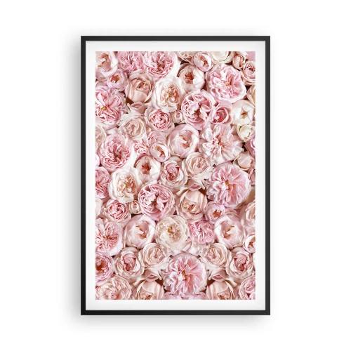 Poster in black frame - Decked with Roses - 61x91 cm