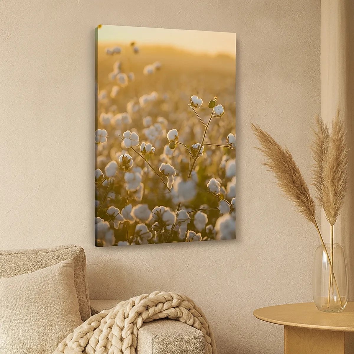 Canvas picture - Fluffy Field - 50x70 cm