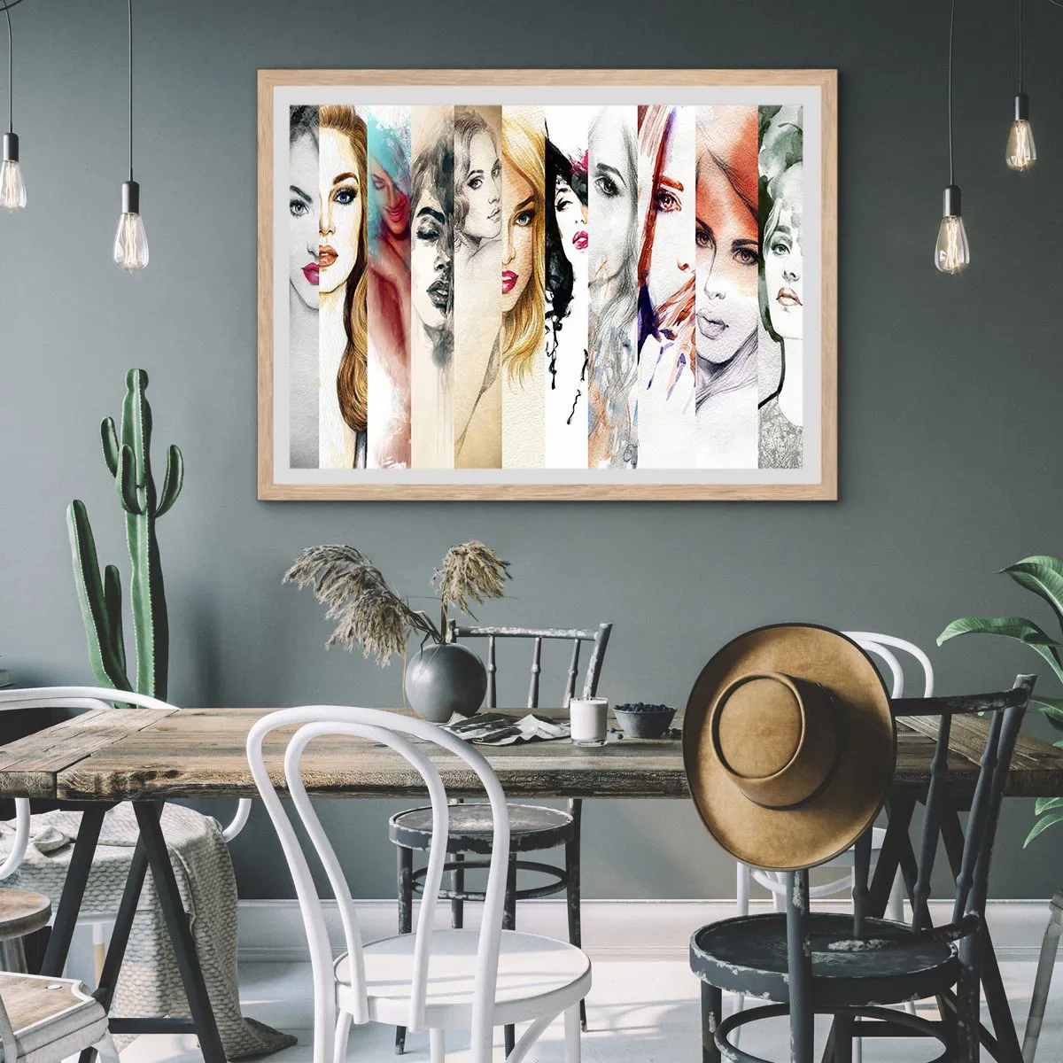 Poster in light oak frame - And It Is Always You - 100x70 cm