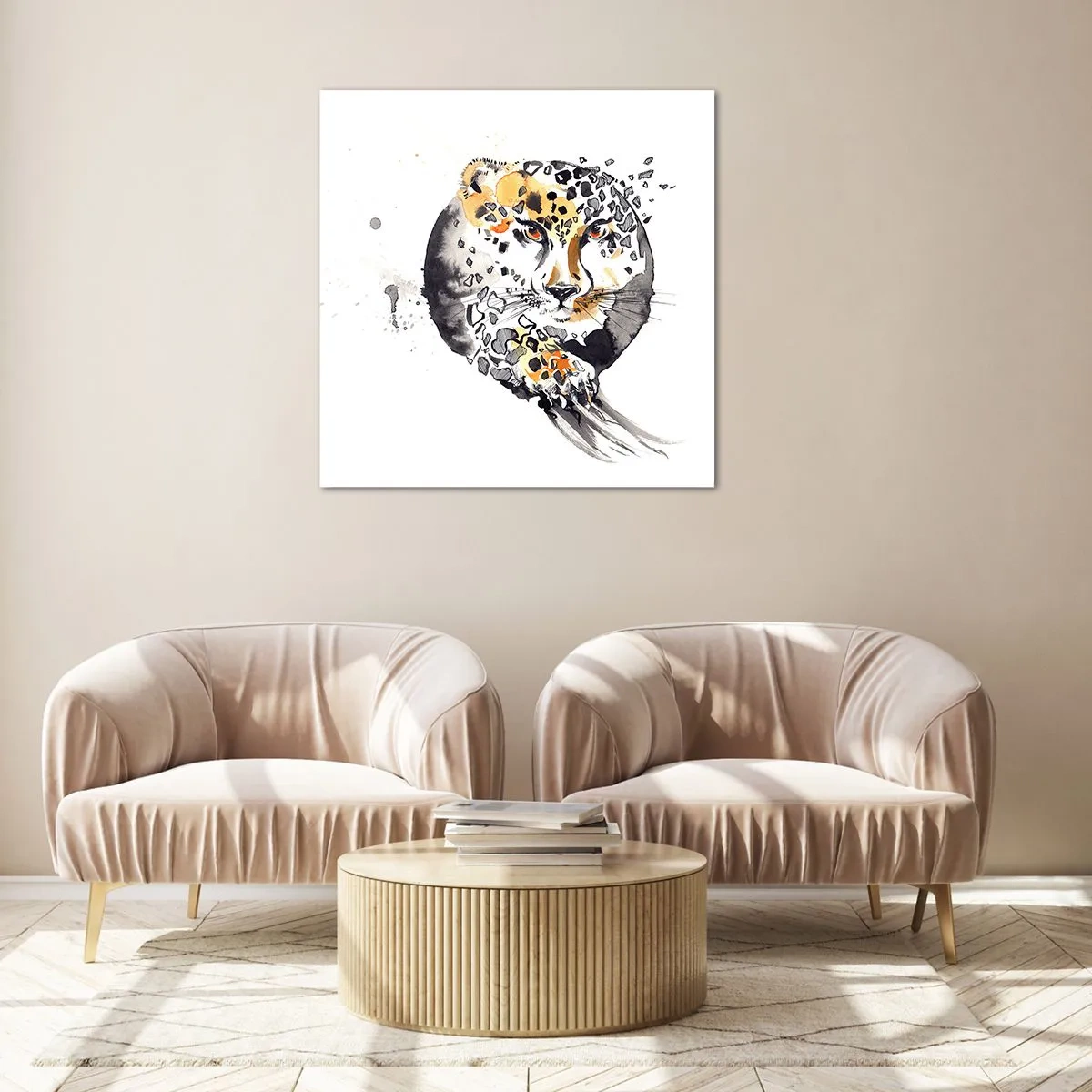 Glass picture - Wild Beauty - 60x60 cm