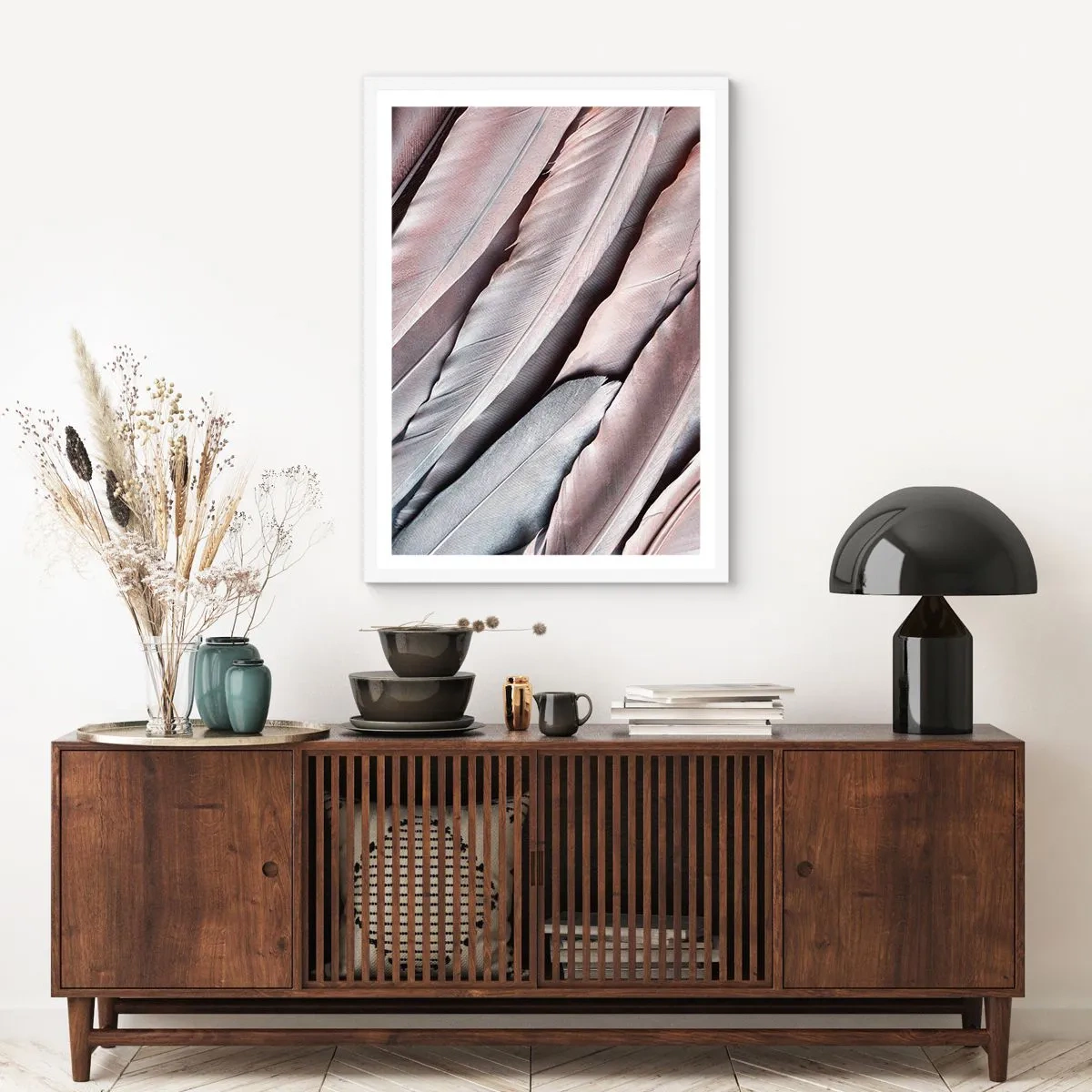 Poster in white frmae - In Pink Silverness - 50x70 cm