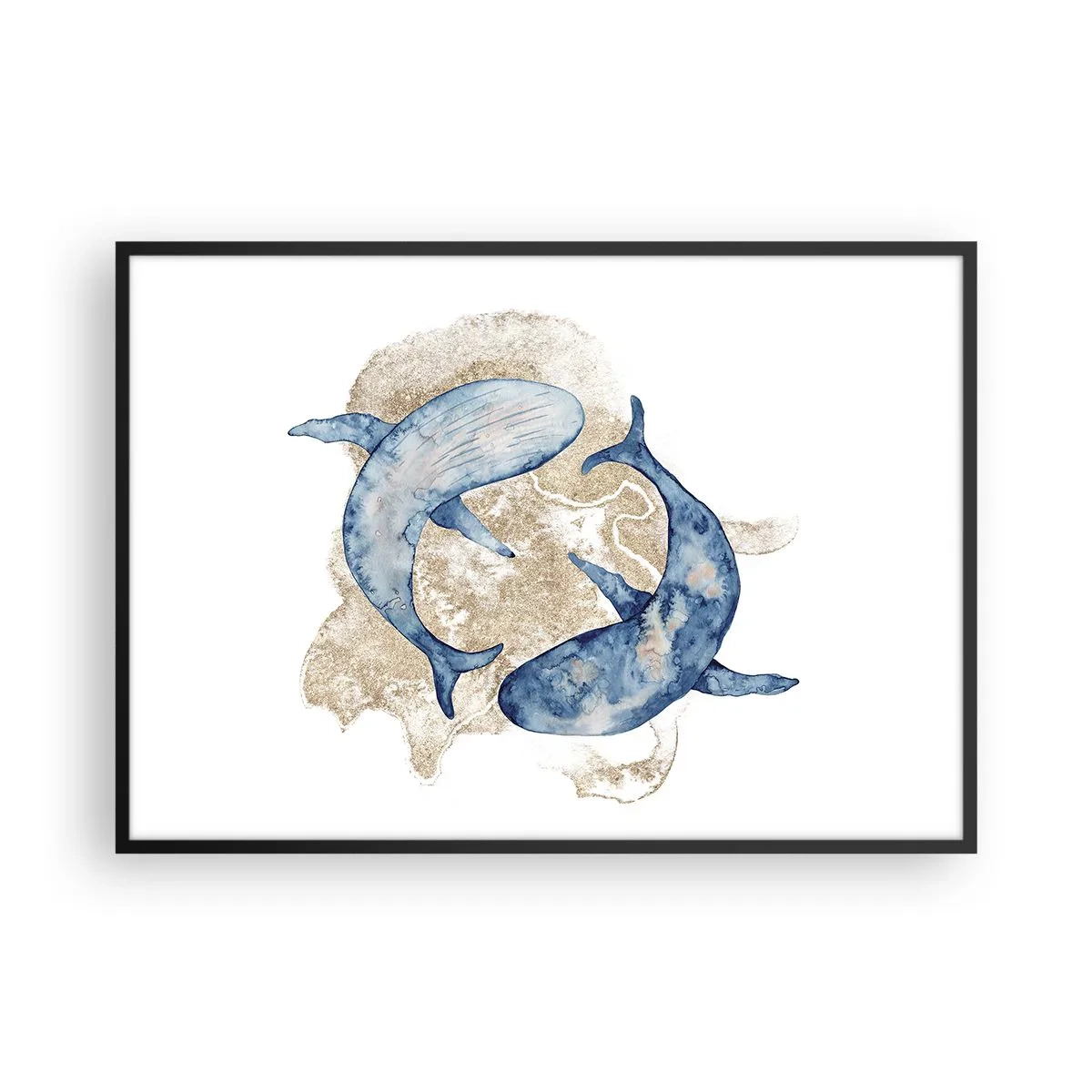 Poster in black frame - Frendship or Love? - 100x70 cm