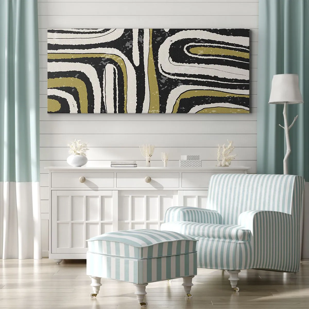 Canvas picture - Compositions: Tracks and Alleys - 120x50 cm