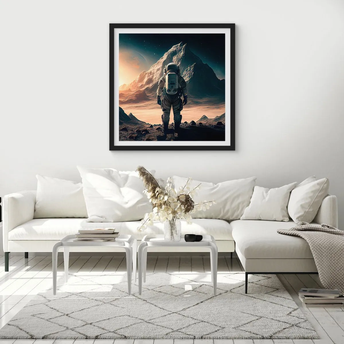 Poster in black frame - New Challenge - 40x40 cm