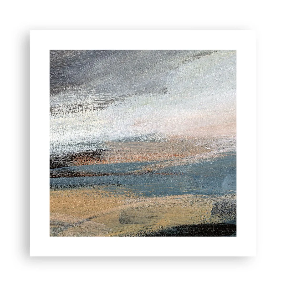 Poster - Abstract: Northern Landscsape - 40x40 cm