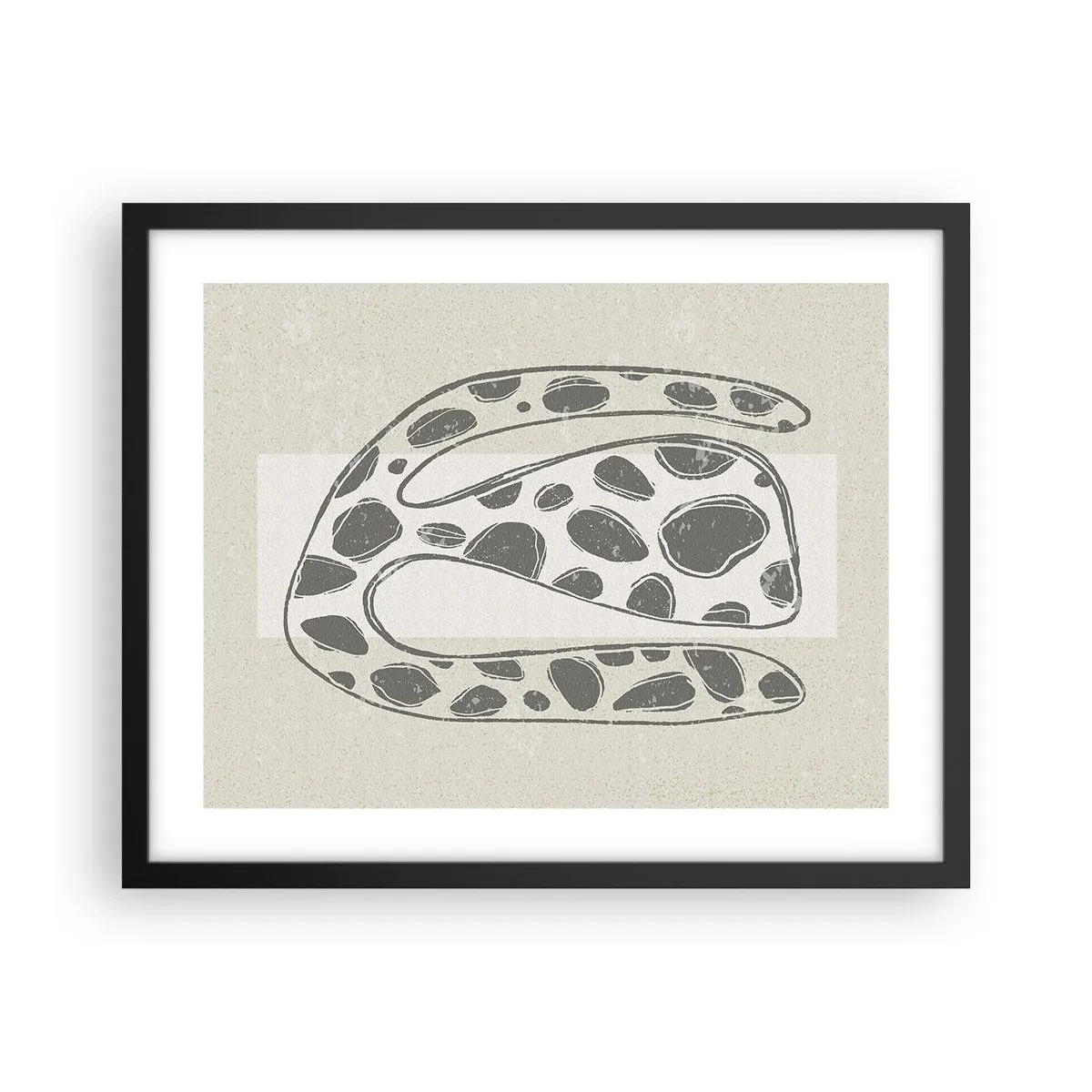 Poster in black frame - Curious Creature - 50x40 cm