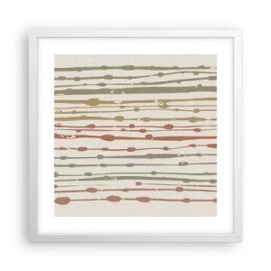 Poster in white frmae - Musical Colour Notation - 40x40 cm