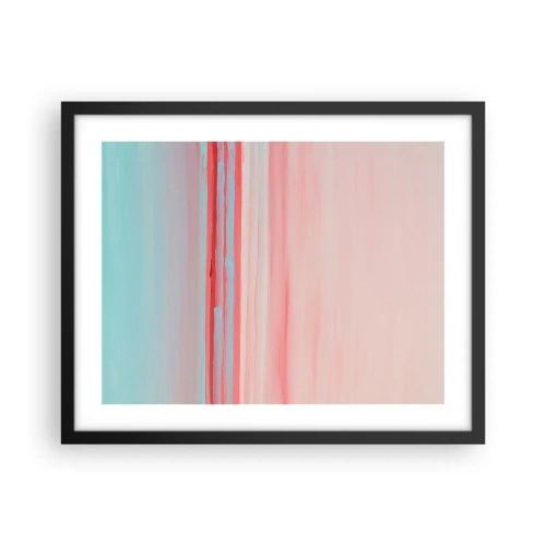 Poster in black frame - Abstract at Dawn - 50x40 cm