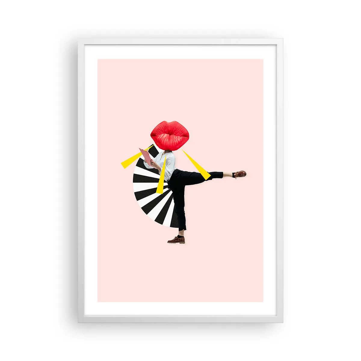 Poster in white frmae - Surrealistic Pop-Art. - 50x70 cm
