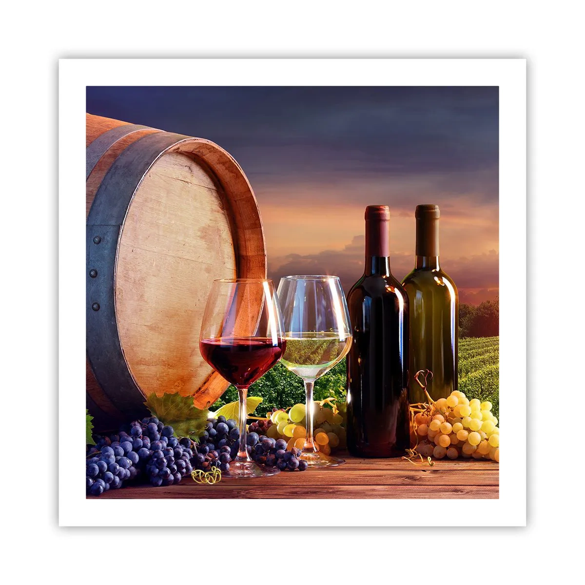 Poster - Here Life Is Full of Flavour - 60x60 cm