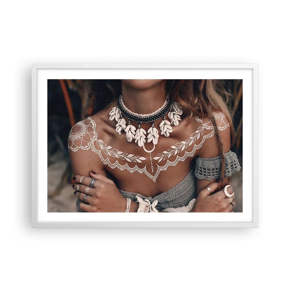 Poster in white frmae - Talismans, Rituals of Womanhood - 70x50 cm