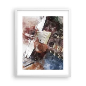 Poster in white frmae - And What do You Think? - 40x50 cm