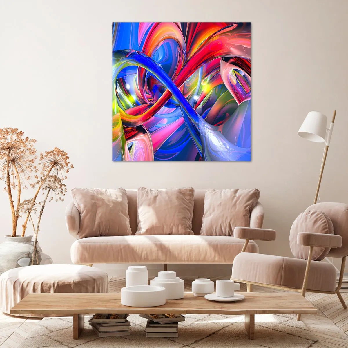 Canvas picture - Dance of Colours - 50x50 cm