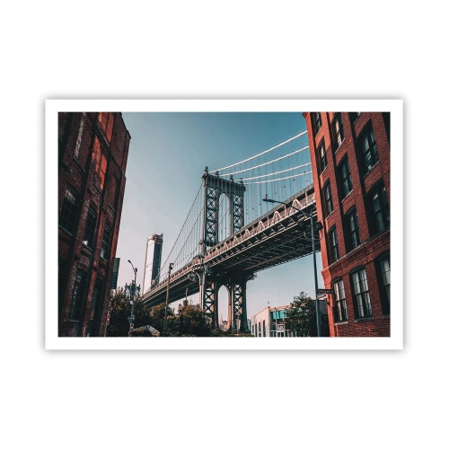 Poster - Over the City Waves - 100x70 cm