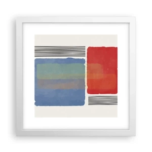 Poster in white frmae - Spirit and Letter of Geometry - 30x30 cm