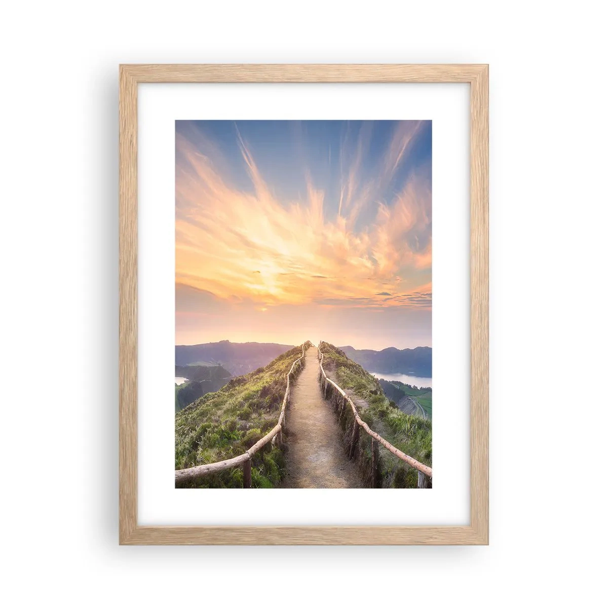 Poster in light oak frame - Close to Heaven - 30x40 cm
