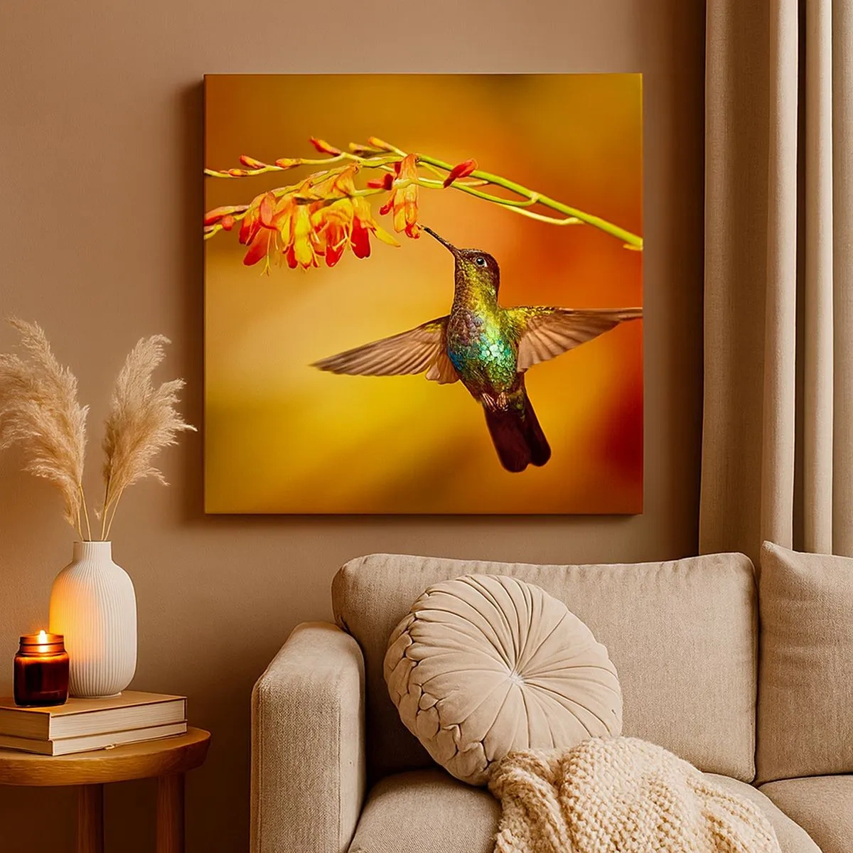 Canvas picture - Messenger of Light according to the Mayans - 30x30 cm