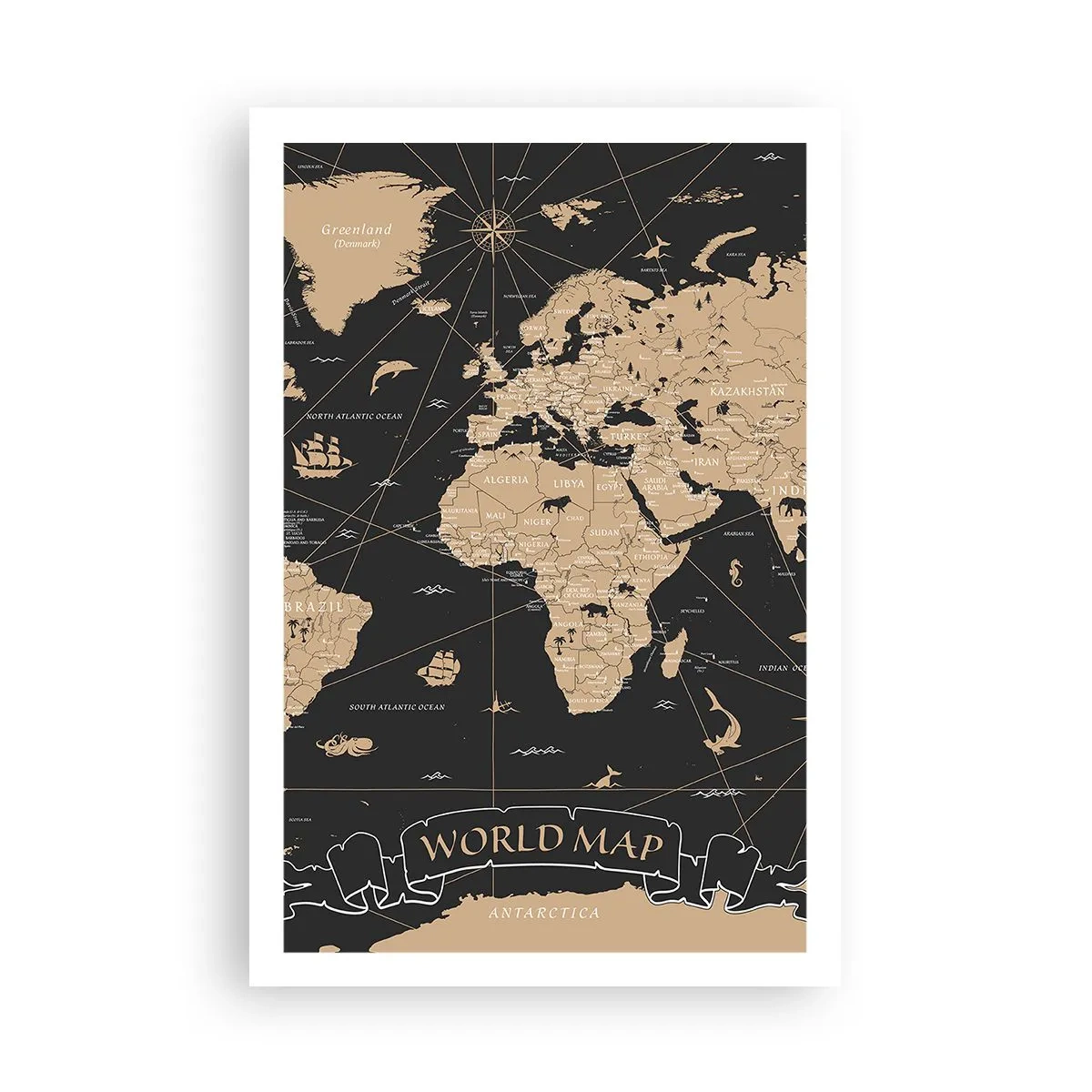 Poster - Borders of My World - 61x91 cm