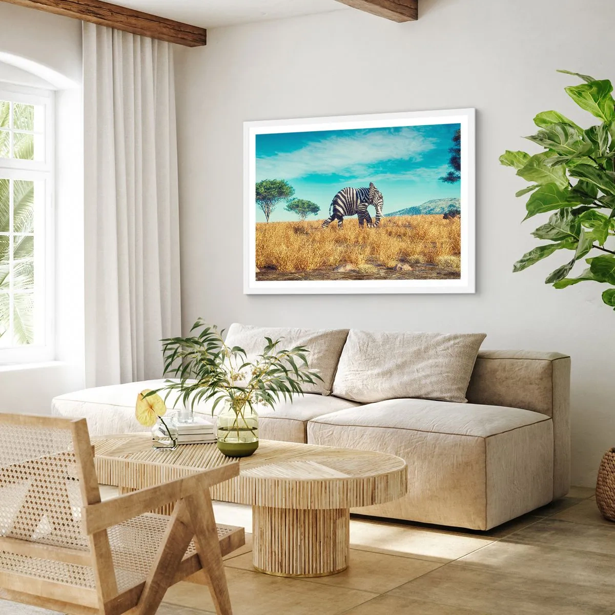 Poster in white frmae - Greyness Is Not In Fashion - 70x50 cm