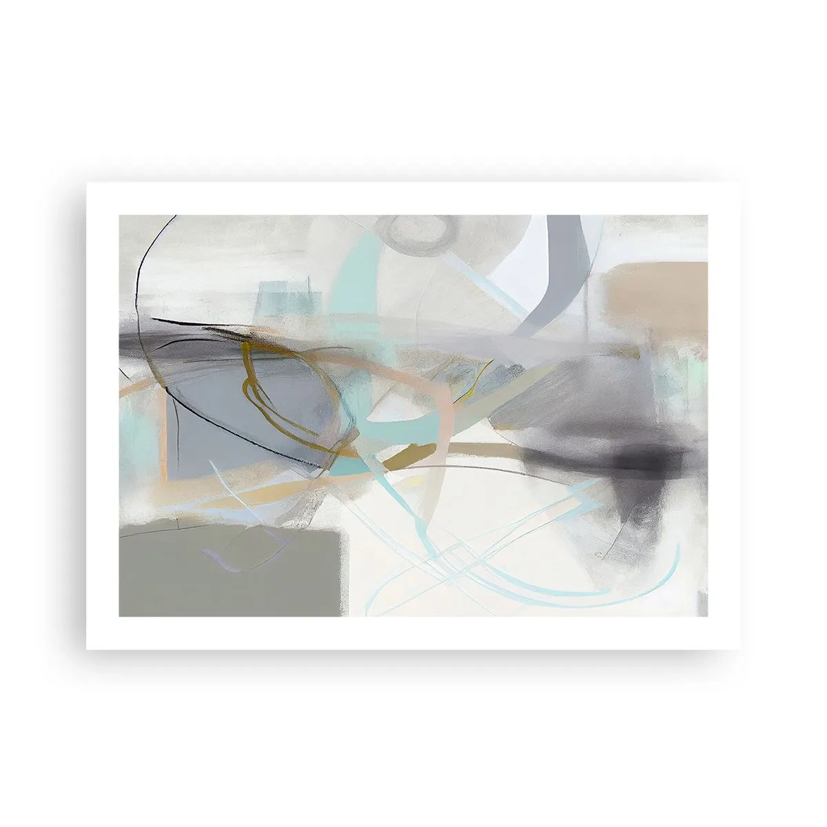 Poster - Foggy Abstract - 70x50 cm