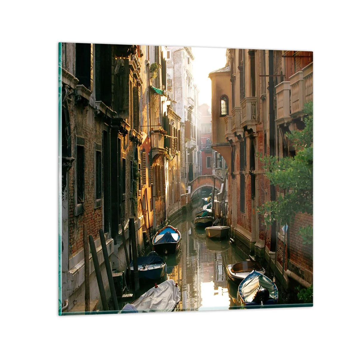 Glass picture - In a Venetian Alley - 30x30 cm