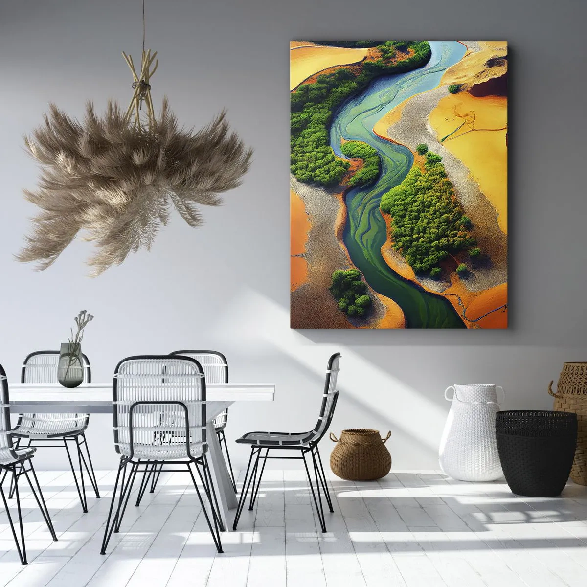 Canvas picture - Life-giving River - 55x100 cm