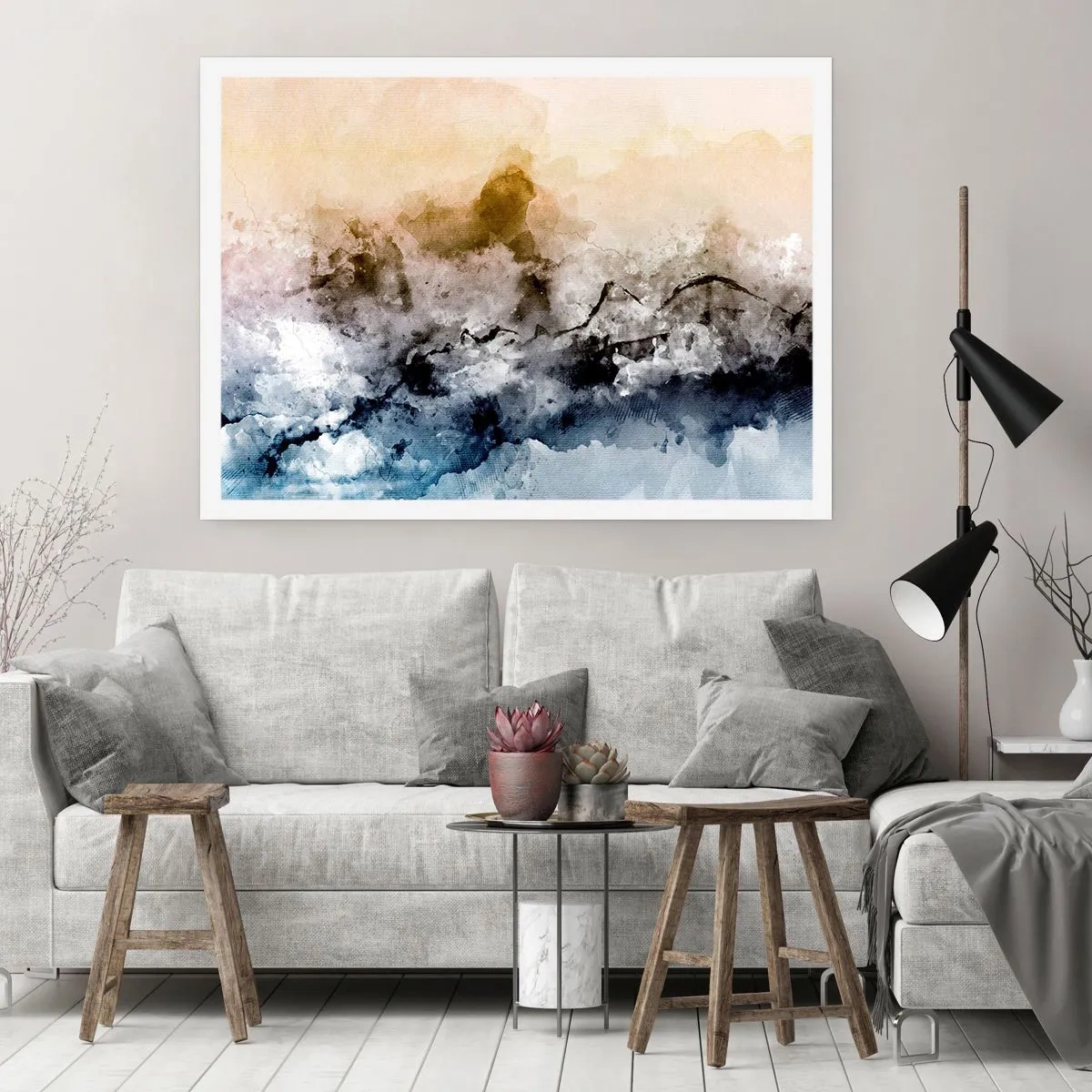 Poster - Drowned in Fog - 91x61 cm