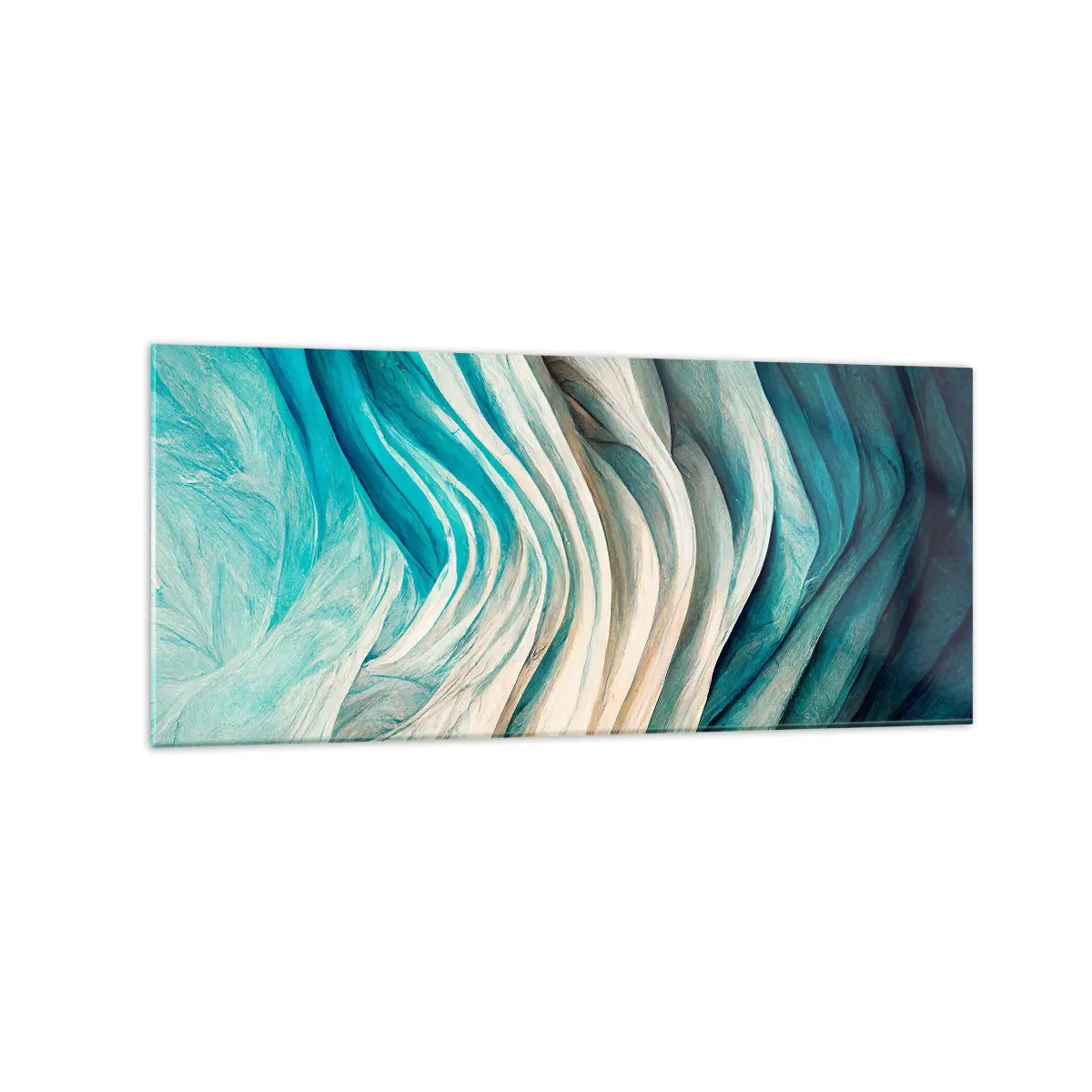 Glass picture - Blue Insatiability - 120x50 cm