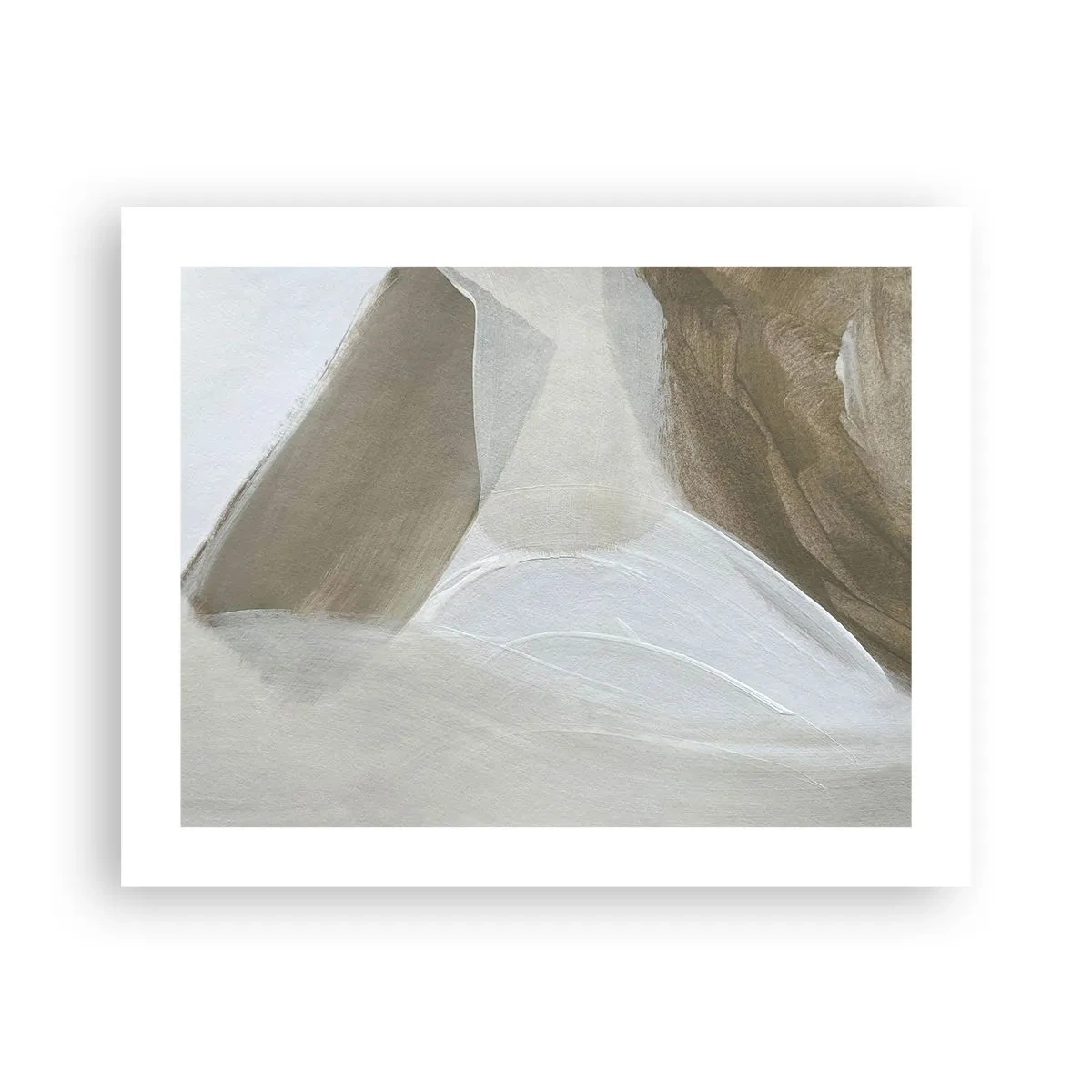 Poster - Waves of White - 50x40 cm