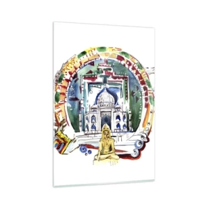 Glass picture - Indian Balance of the World - 80x120 cm