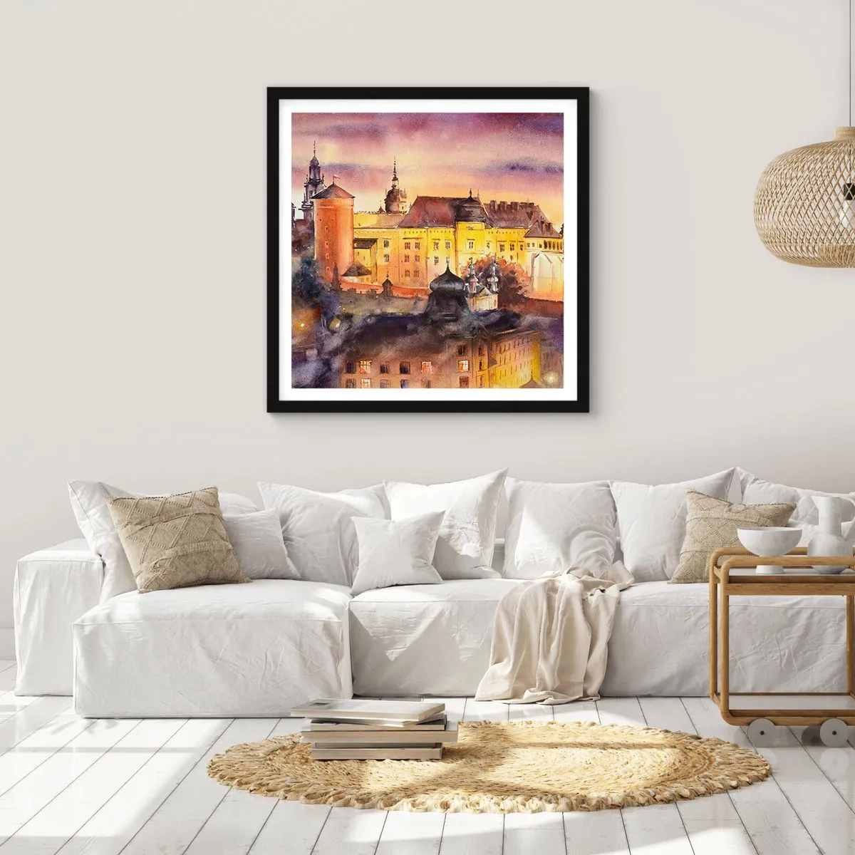 Poster in black frame - History and Fairytale - 30x30 cm