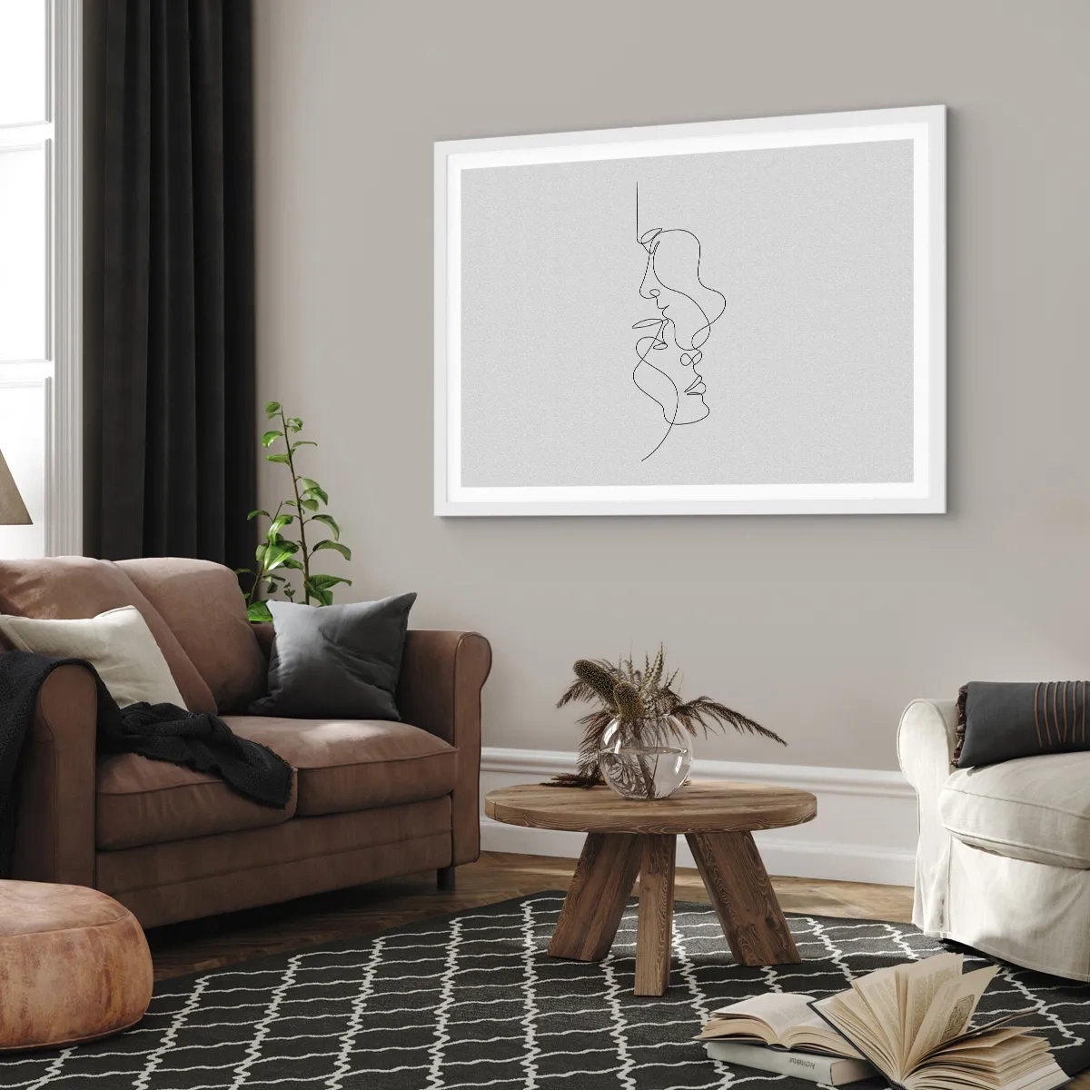 Poster in white frmae - Ardour of Desires - 40x30 cm