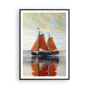 Poster in black frame - Ahoy, Sailor, Sail… - 70x100 cm