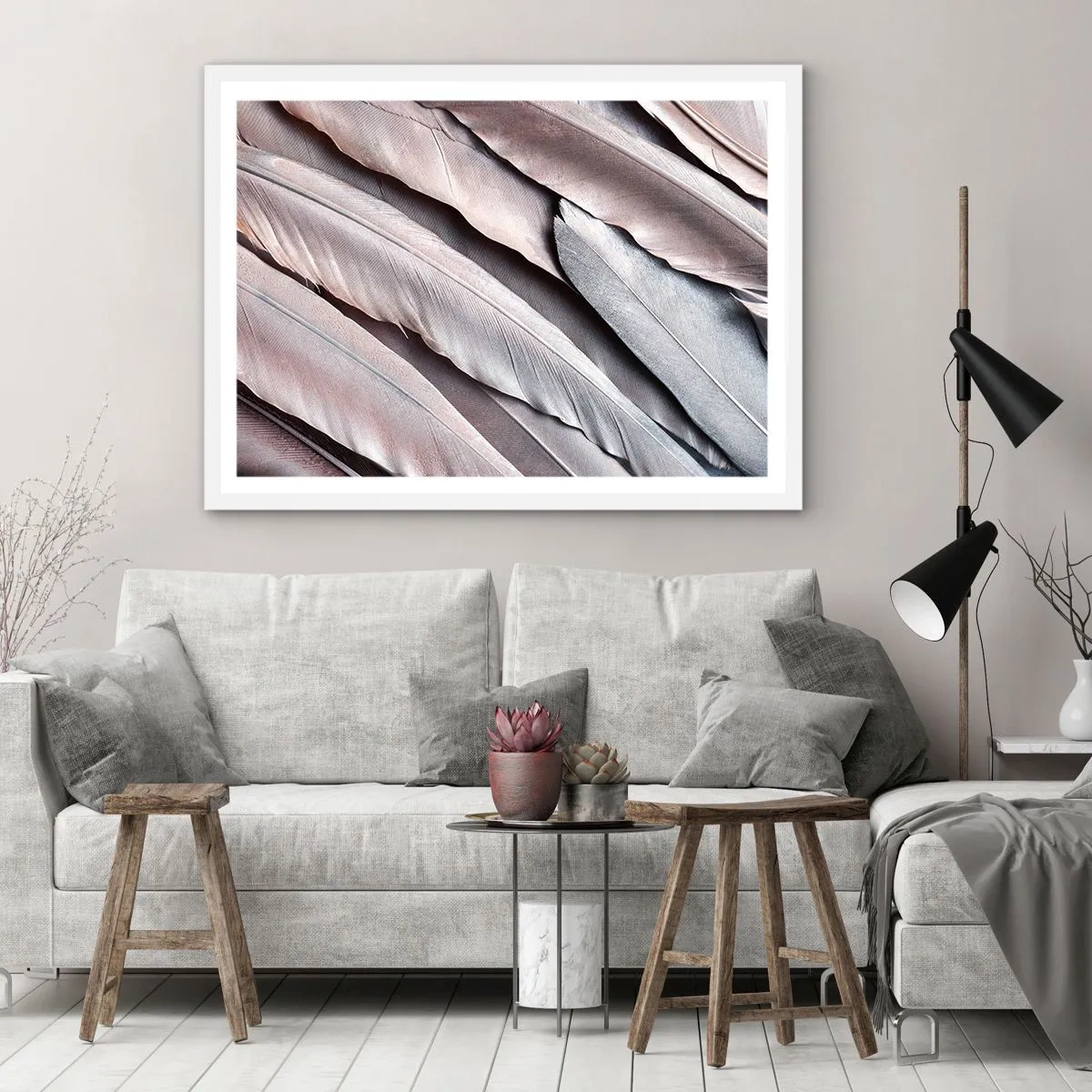 Poster in white frmae - In Pink Silverness - 70x50 cm