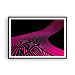 Poster in black frame - Alley of Light - 100x70 cm